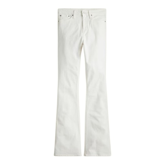 J Crew White Skinny Flare Jean Womens Size 33 High Waist Slimming - Picture 2 of 16